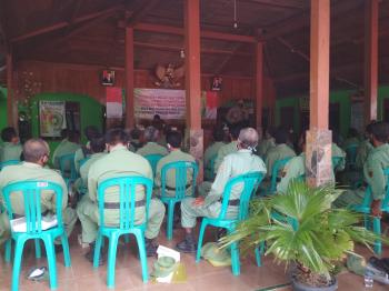  Linmas Desa Ngrancang Dan Jatimulyo Dapat Pembinaan Satgas TMMD Bojonegoro